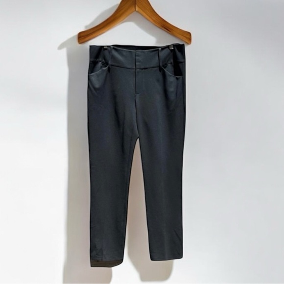 🌻LAFAYETTE 148 New York Black Mid-Rise Stretch Ankle Pants Trousers Size Medium - Picture 1 of 7
